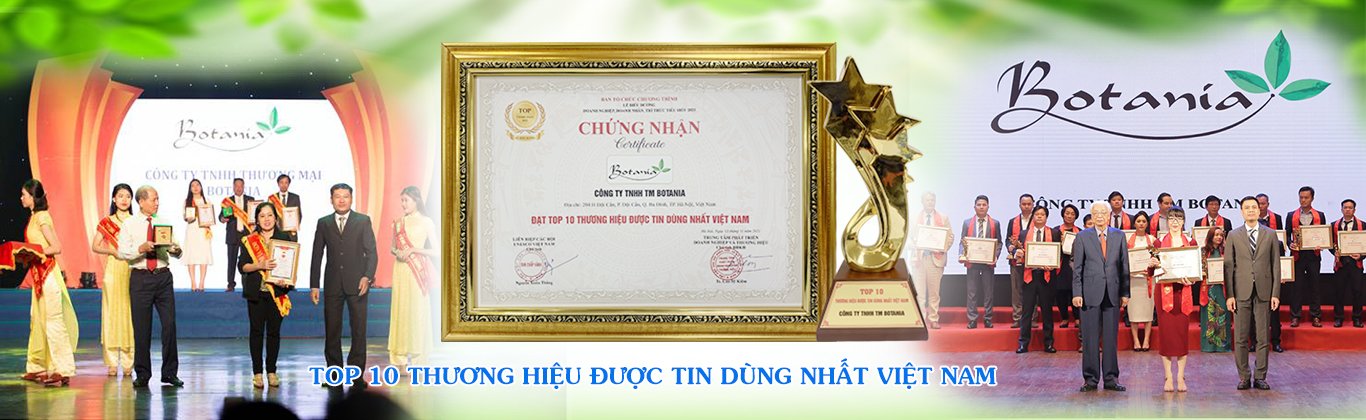 Giải thưởng top 10 thương hiệu được tin dùng nhất Việt Nam