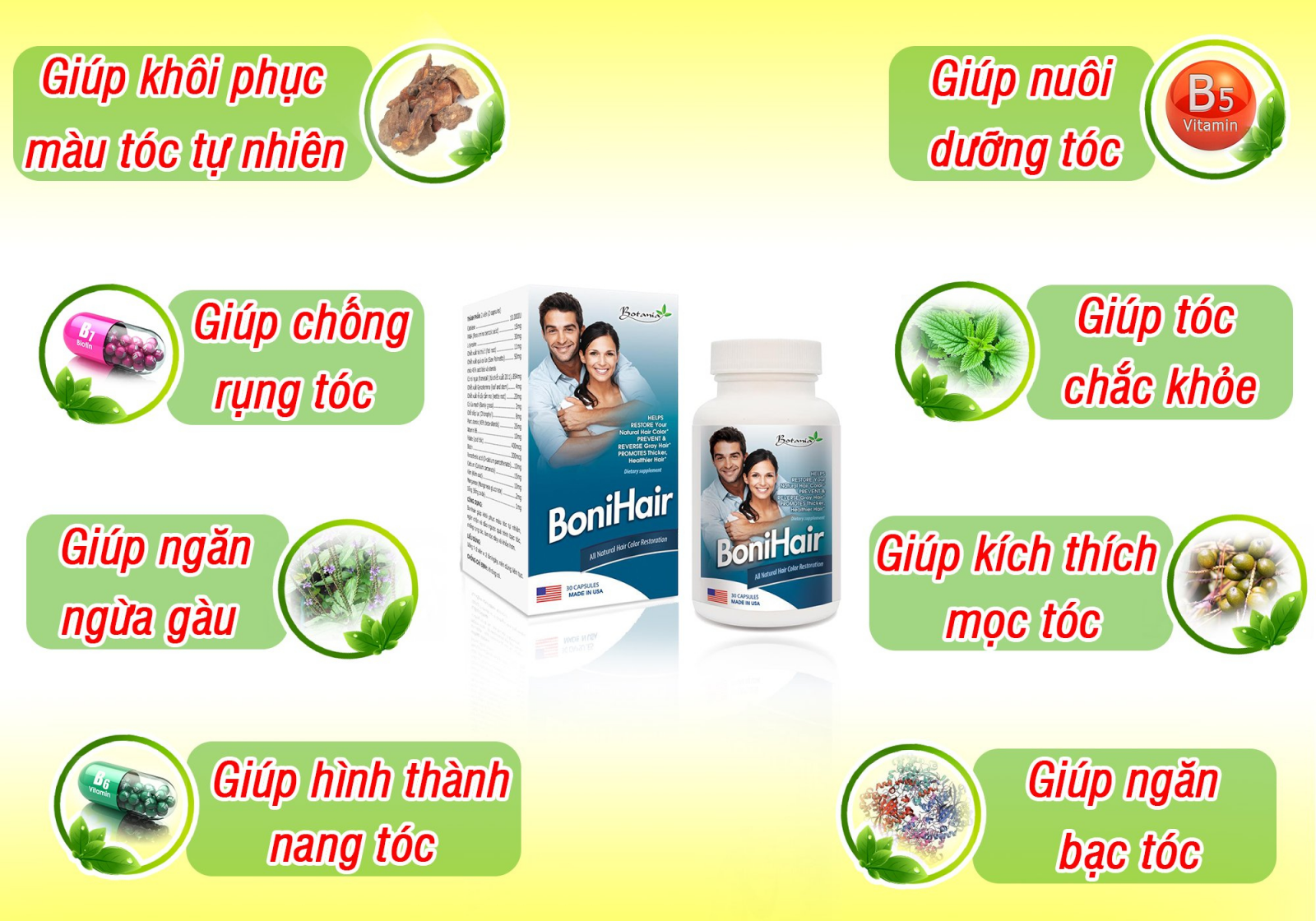 Công thức toàn diện của sản phẩm BoniHair