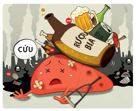 4 tác hại của rượu bia lên cơ thể