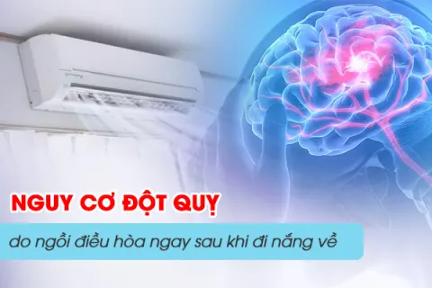 Cảnh báo nguy cơ đột quỵ do ngồi điều hòa ngay sau khi đi nắng về